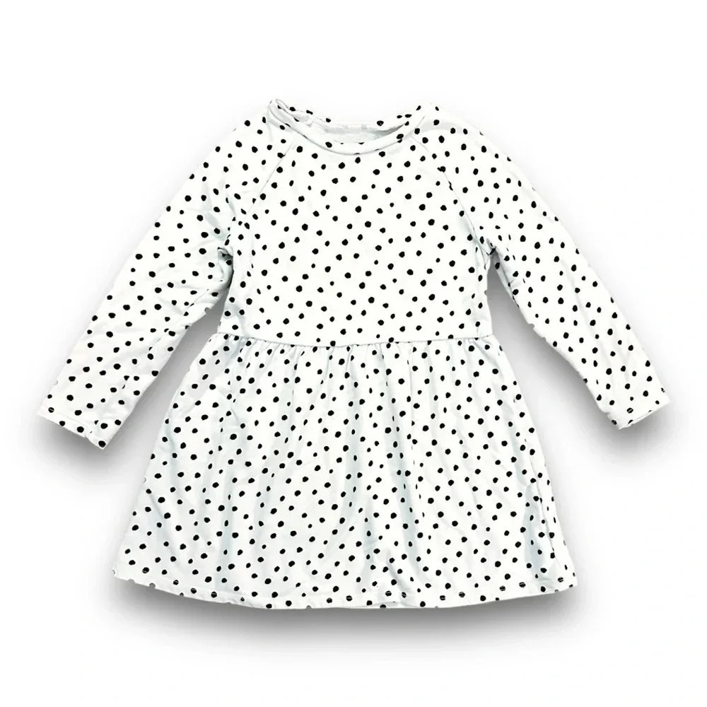 Old Navy | Long Sleeve Cotton Dress (S) ⚫️⚪️⚫️